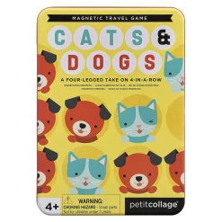 Cats & Dogs Four-In-A-Row Magnetic Game by Petit Collage