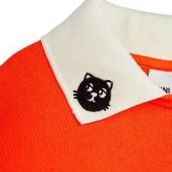 Cats Embroidered Collar Sweatshirt by Mini Rodini