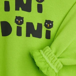 Cats Sweatshirt in Green by Mini Rodini