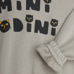 Cats Sweatshirt in Grey by Mini Rodini
