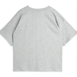Cat T-Shirt in Grey Melange by Mini Rodini - Last One In Stock - 128/134 (7-9 Years)