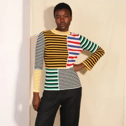 Cecil Top in Multi Stripe by L.F.Markey