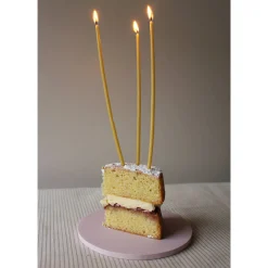 8 Celebration Extra Long Birthday Candles in Natural by Wax Atelier