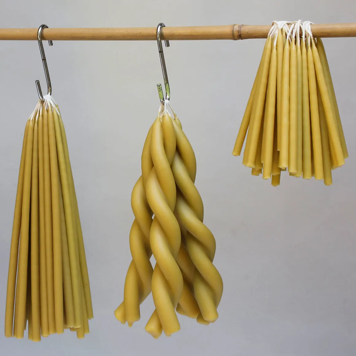 8 Celebration Extra Long Birthday Candles in Natural by Wax Atelier