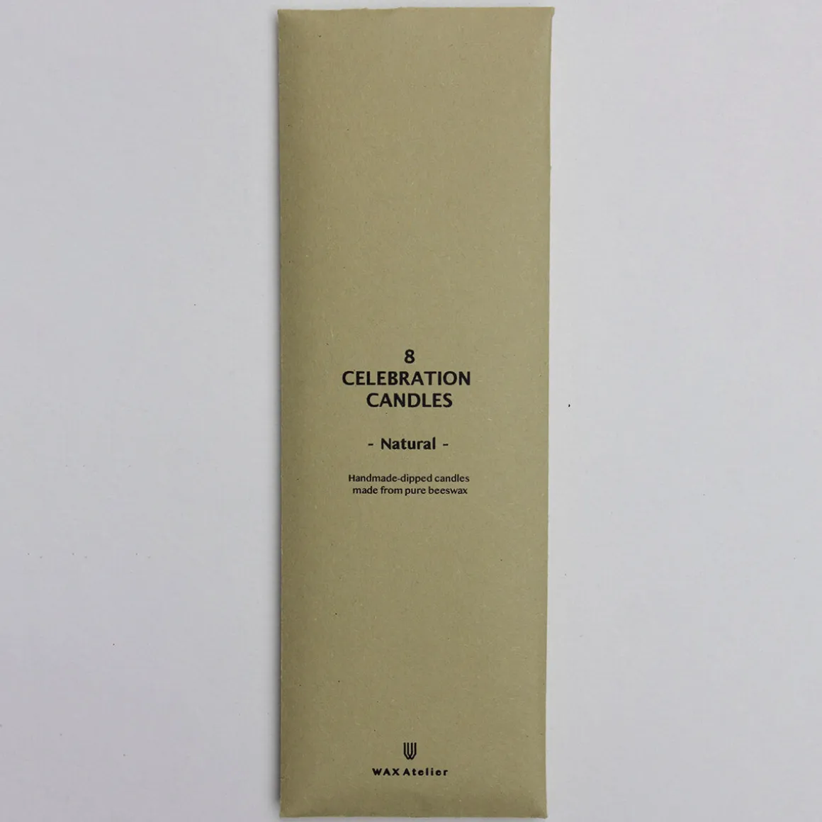 8 Celebration Extra Long Birthday Candles in Natural by Wax Atelier