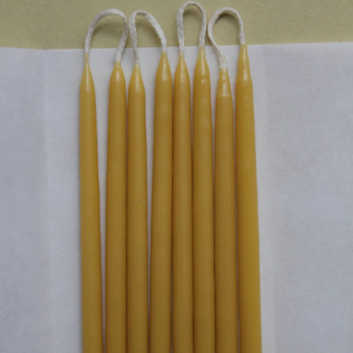 8 Celebration Extra Long Birthday Candles in Natural by Wax Atelier