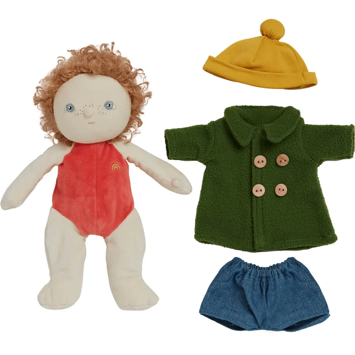 Charlie Chestnut Dress Me Dinky Dinkums Doll by Olli Ella