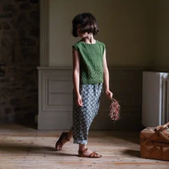 Charlotte Trousers in Thistle Floral by Little Cotton Clothes