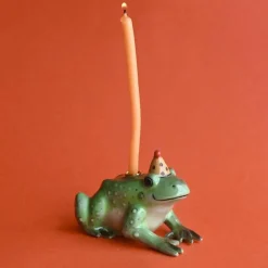 Charming Frog Ceramic Cake Topper by Camp Hollow