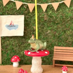 Charming Frog Ceramic Cake Topper by Camp Hollow