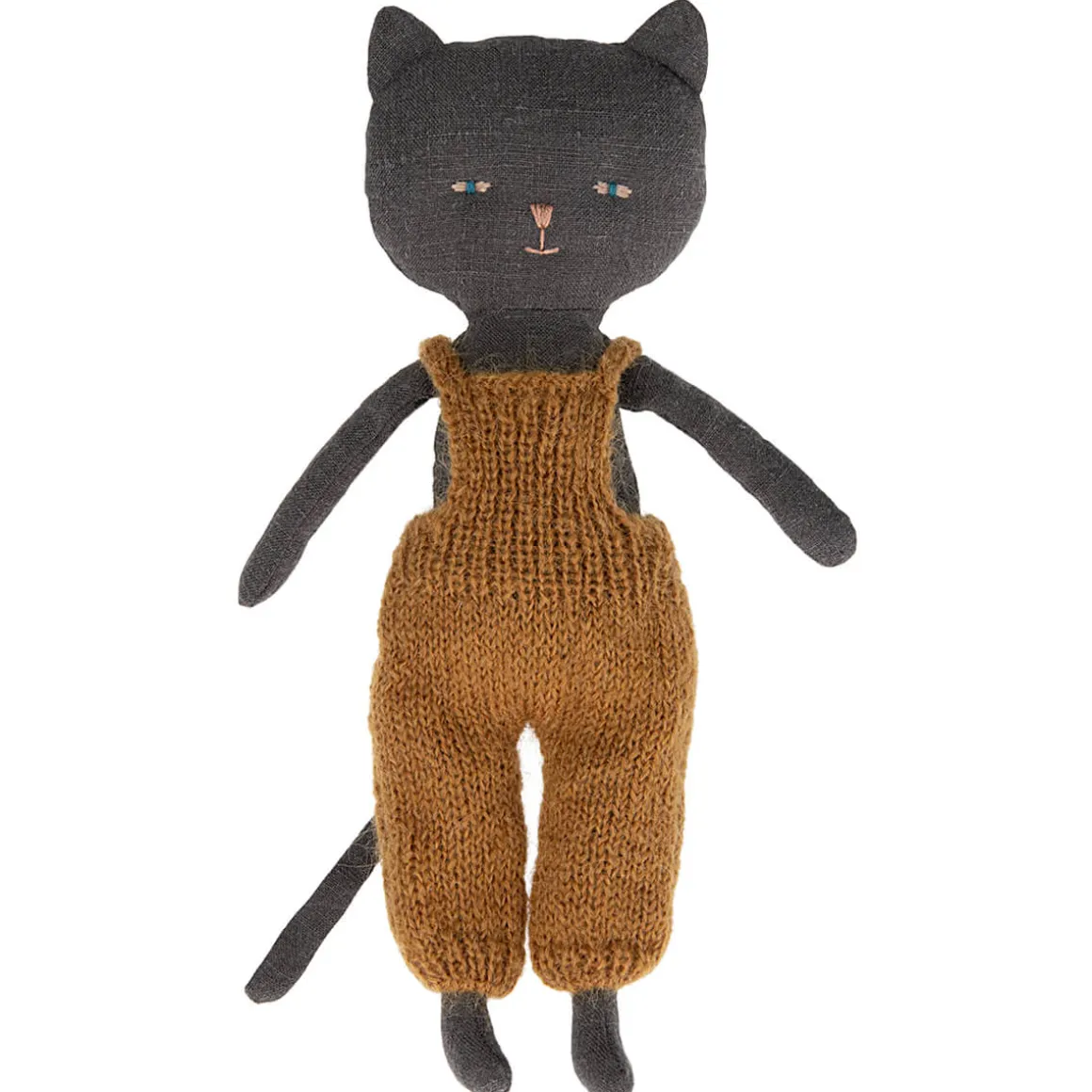 Chatons Kitten in Overalls in Black by Maileg