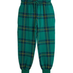 Check AOP Sweatpants in Green by Mini Rodini - Last One In Stock - 80/86 (12-18 Months)