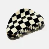 Checker Hair Claw in Black + White by Chunks