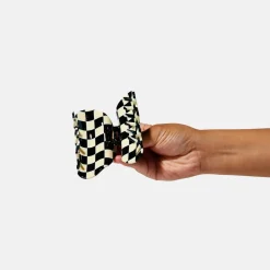 Checker Hair Claw in Black + White by Chunks