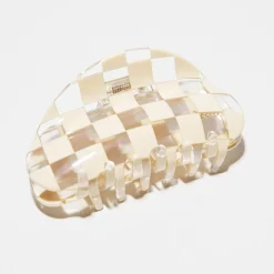 Checker Hair Claw in Clear by Chunks