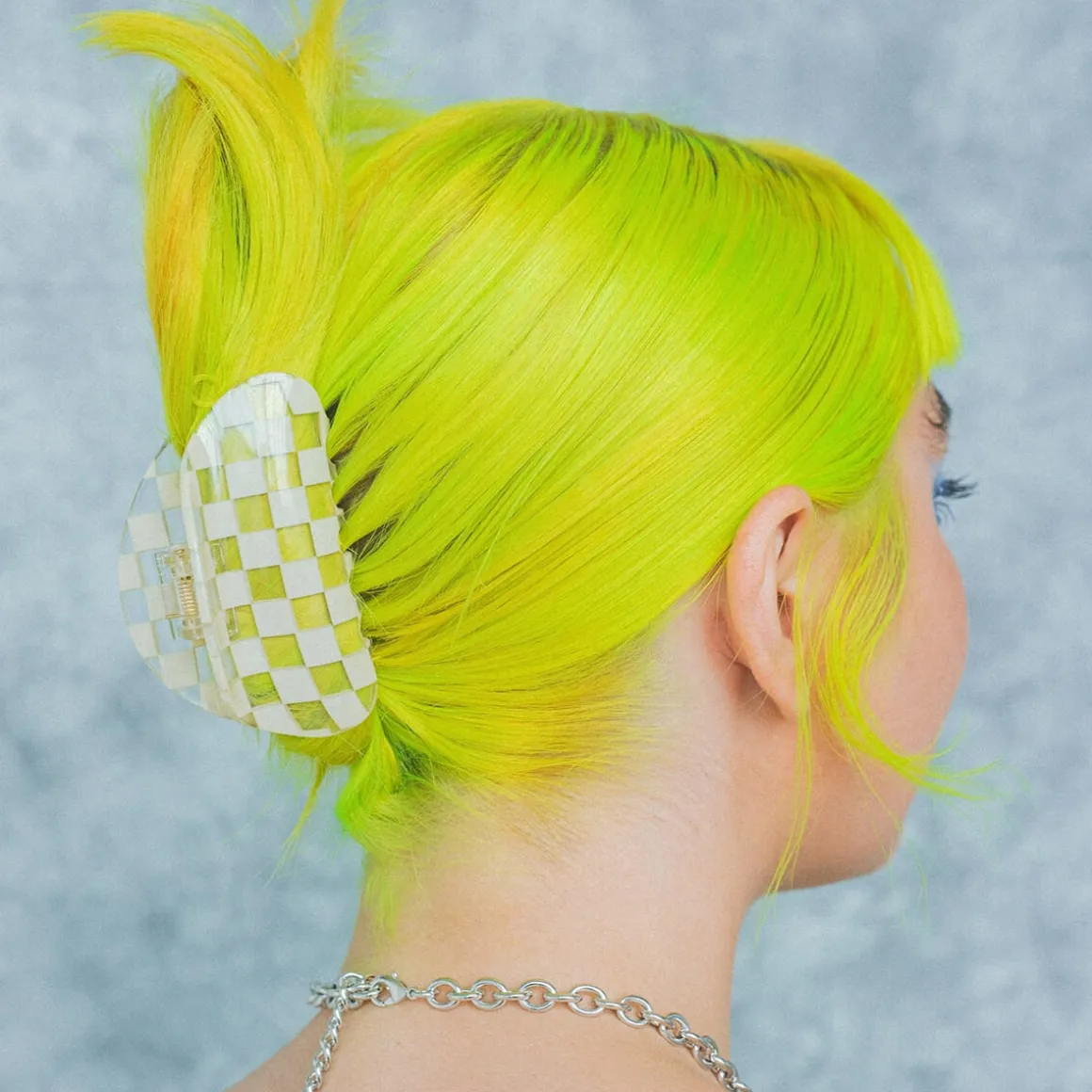 Checker Hair Claw in Clear by Chunks