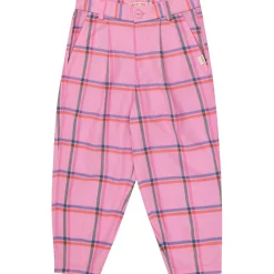 Check Pleated Pant in Pink by Tinycottons - Last Ones In Stock - 10-12 Years