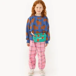Check Pleated Pant in Pink by Tinycottons - Last Ones In Stock - 10-12 Years