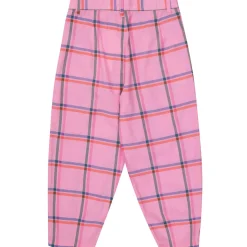 Check Pleated Pant in Pink by Tinycottons - Last Ones In Stock - 10-12 Years