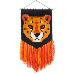 Cheetah Wall Art Needlepoint Kit by Sozo