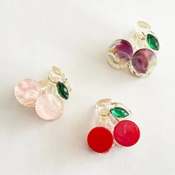 Cherries Mini Hair Claw in Various Colours by Hello Sakura
