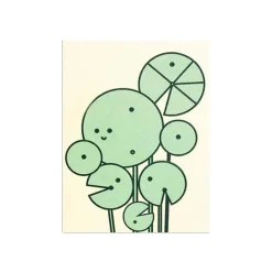 Chinese Money Plant Mini Greetings Card by Scout Editions