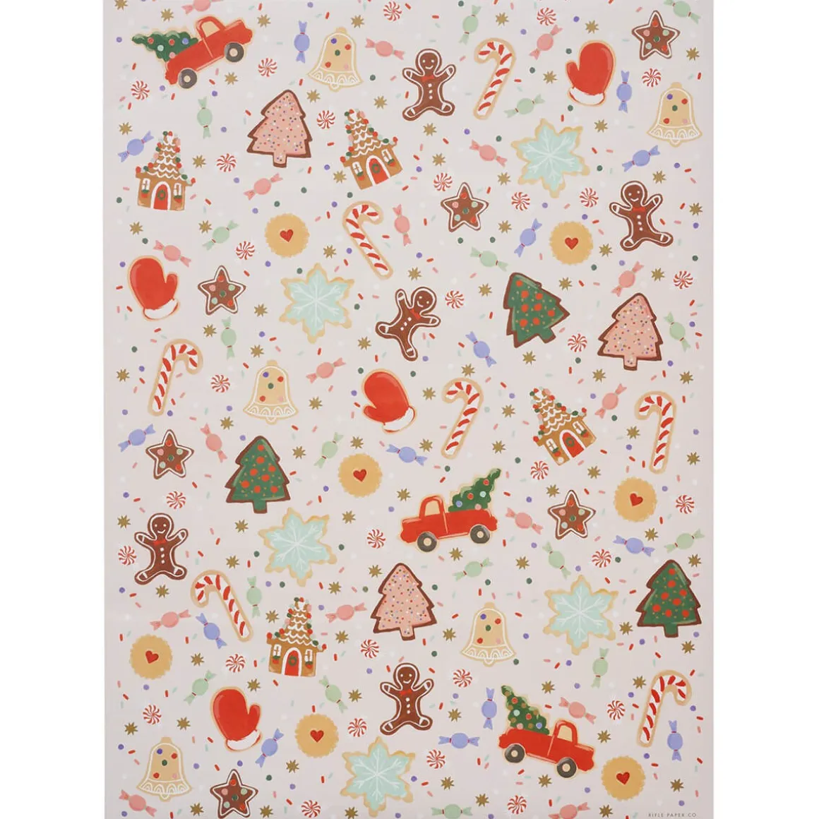 Christmas Cookies Christmas Gift Wrap (3 Sheets Pack) By Rifle Paper Co.