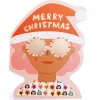 Christmas Party Girl Greetings Card by Carolyn Suzuki for 1973