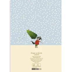 Christmas Procession Christmas Greetings Card By Roger La Borde