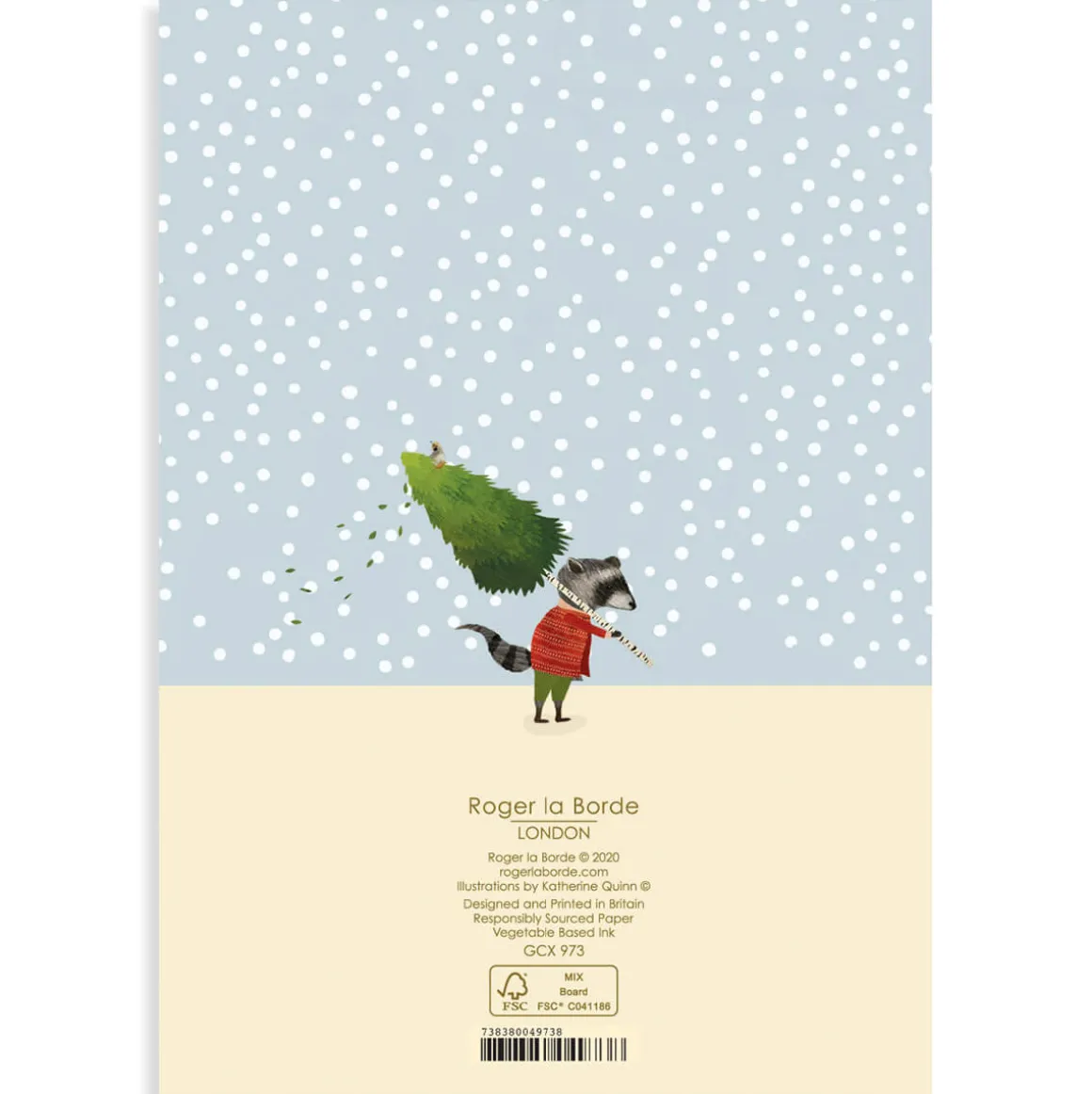 Christmas Procession Christmas Greetings Card By Roger La Borde