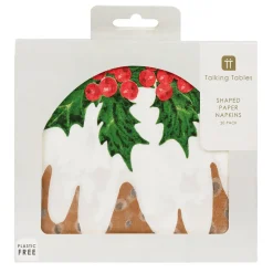 Christmas Pudding Paper Napkins by Talking Tables