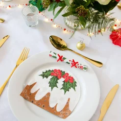 Christmas Pudding Paper Napkins by Talking Tables