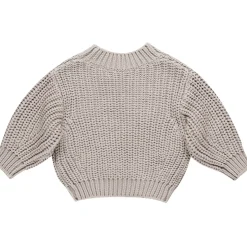 Chunky Knit Sweater in Fog by Quincy Mae