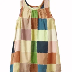 Cicely Dress in Green Multicolour Patchwork by Caramel - Last Ones In Stock - 8-10 Years