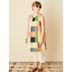 Cicely Dress in Green Multicolour Patchwork by Caramel - Last Ones In Stock - 8-10 Years