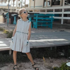 Claudette Dress in Tile Print by Lali