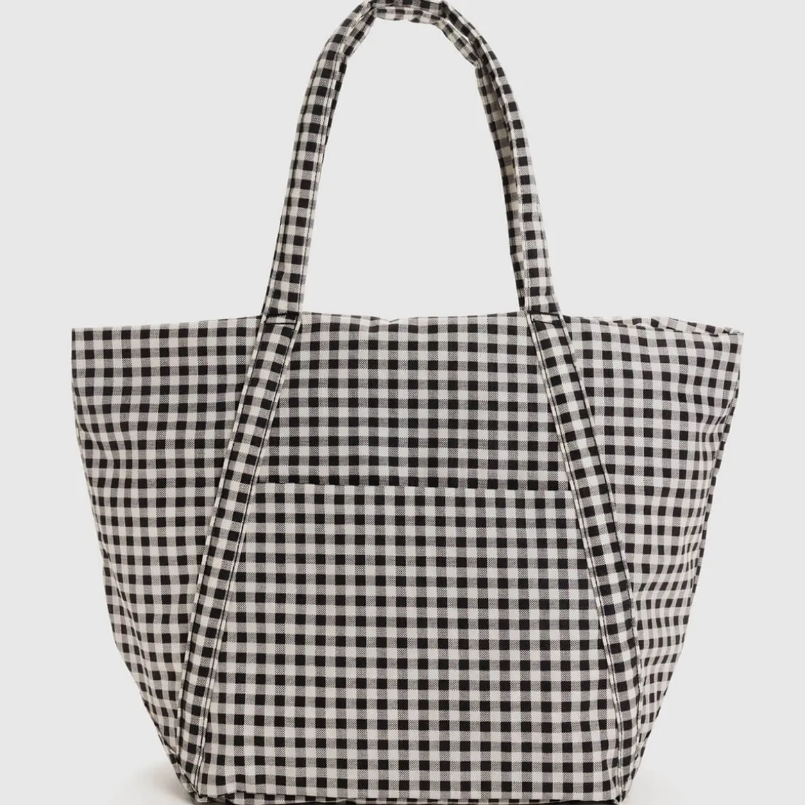 Cloud Bag in Black And White Gingham by Baggu