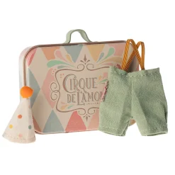 Clown Clothes in Suitcase For Little Brother Mouse by Maileg