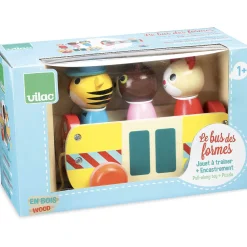 Coach Pull Toy by Vilac