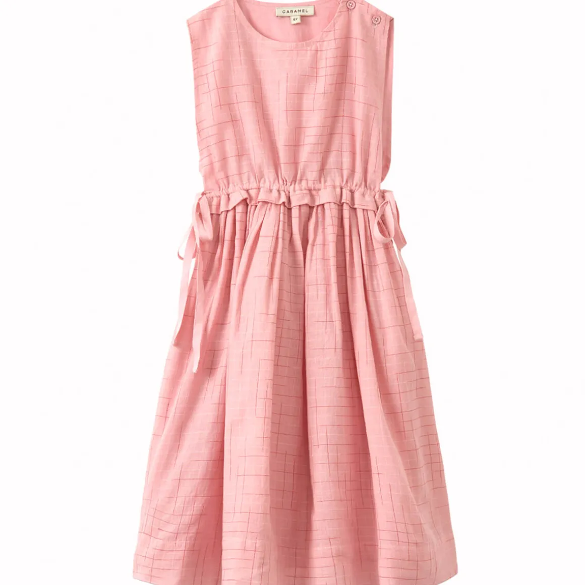 Colima Dress in Pink Check by Caramel
