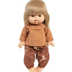 Coline Outfit (34cm Doll) in Deer Print / Brown Sugar by Minikane
