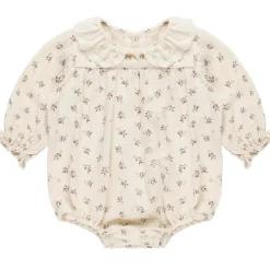 Collared Bubble Romper in Holly Berry by Quincy Mae - Last One In Stock - 2-3 Years