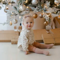 Collared Bubble Romper in Holly Berry by Quincy Mae - Last One In Stock - 2-3 Years