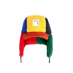 Colour Block Baby Sheepskin Chapka by Bobo Choses