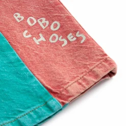 Colour Block Denim Shorts by Bobo Choses