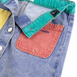 Colour Block Denim Skirt by Bobo Choses