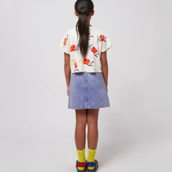 Colour Block Denim Skirt by Bobo Choses