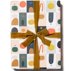 Colour Block Gift Wrap By Red Cap Cards
