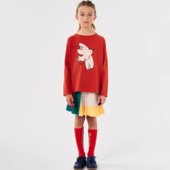 Colour Block Pleated Skirt by Bobo Choses