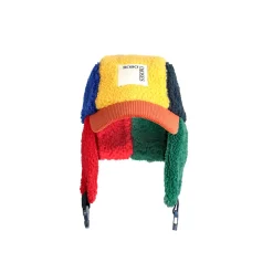 Colour Block Sheepskin Chapka by Bobo Choses - Last One In Stock - Small